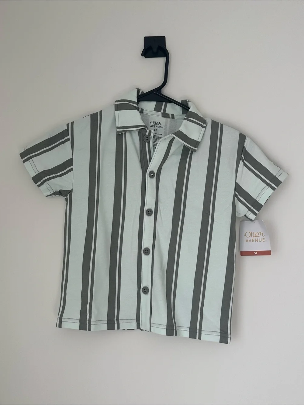 Otter Avenue Toddler Button-Down  Stripe Shirt